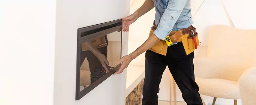 Metal Fireplace Installation in Cinco Ranch, Texas